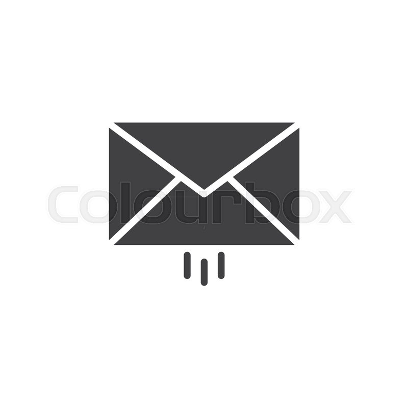800x800 Message Delivery Icon Vector, Filled Stock Vector Colourbox