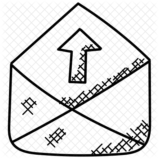 512x512 Outgoing Mail Icon Of Doodle Style