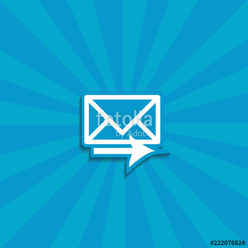 500x500 Envelope With Arrow Icon Send Mail Icon Outgoing Mail Stock