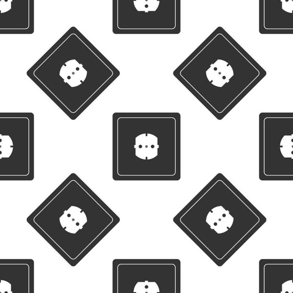 599x600 Electrical Outlet Icon Seamless Pattern On White Background Power