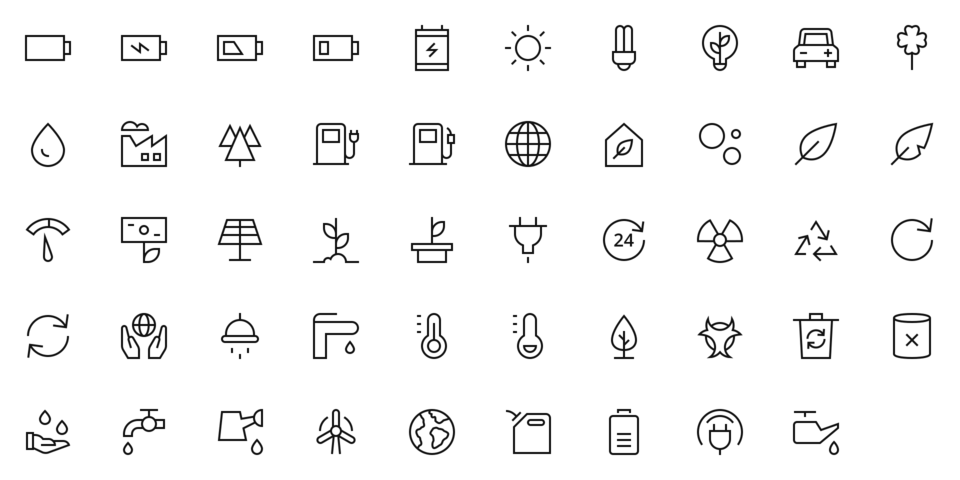 Premium Outline Icons 960x480 Premium Outline Icons
