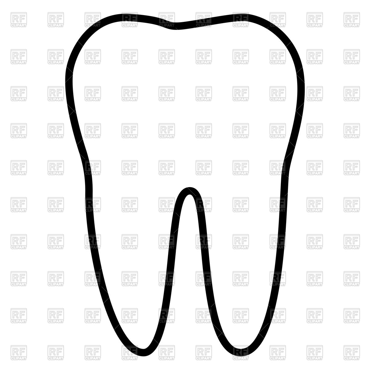 Tooth Outline Icon Vector Image Of Healthcare, Medical 1200x1200 Tooth Outline Icon Vector Image Of Healthcare, Medical