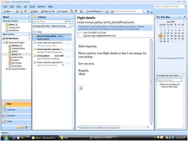 657x494 Working With Mails In Microsoft Outlook