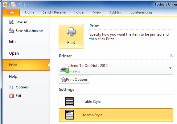 574x404 Print Via Keyboard Shortcut Bug In Outlook