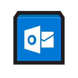 256x256 Microsoft Outlook Icon Flat Strokes App Iconset Hopstarter