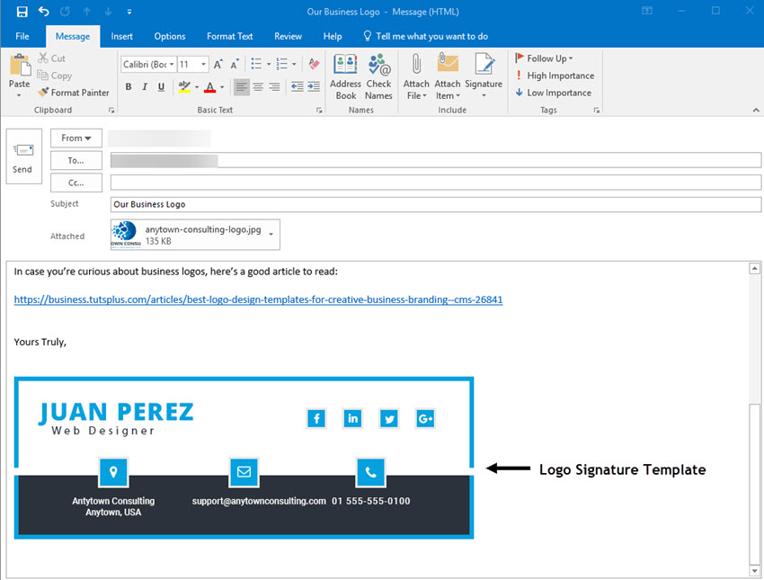 pdf icon in outlook email