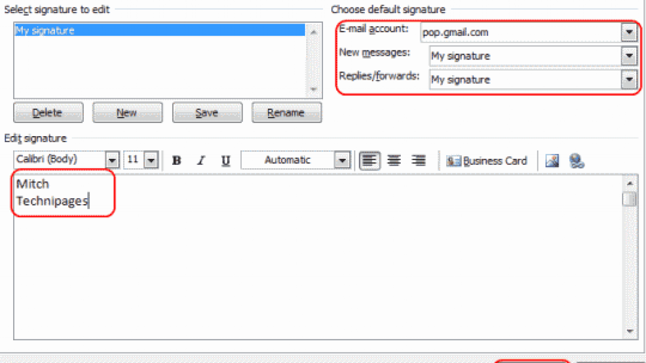 1280x720 Outlook Set Email Signature