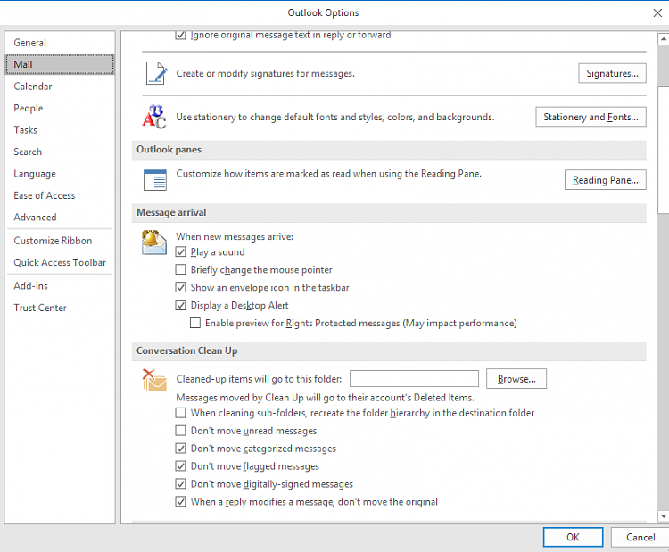 750x619 Outlook New E Mail Icon Doesn't Show In Systray