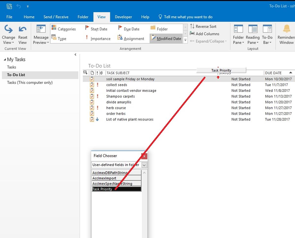 How To Add A Custom Priority Field To Outlook Tasks 1200x971 How To Add A Custom Priority Field To Outlook Tasks