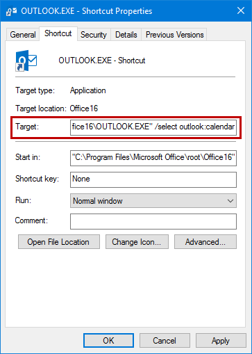 363x509 Create A Desktop Shortcut To An Outlook Folder