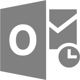 256x256 Gray Outlook Icon