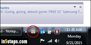 300x150 Hide The New Mail Envelope Icon In Microsoft Outlook