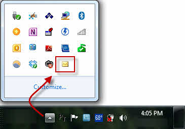 365x255 Outlook New Mail Icon