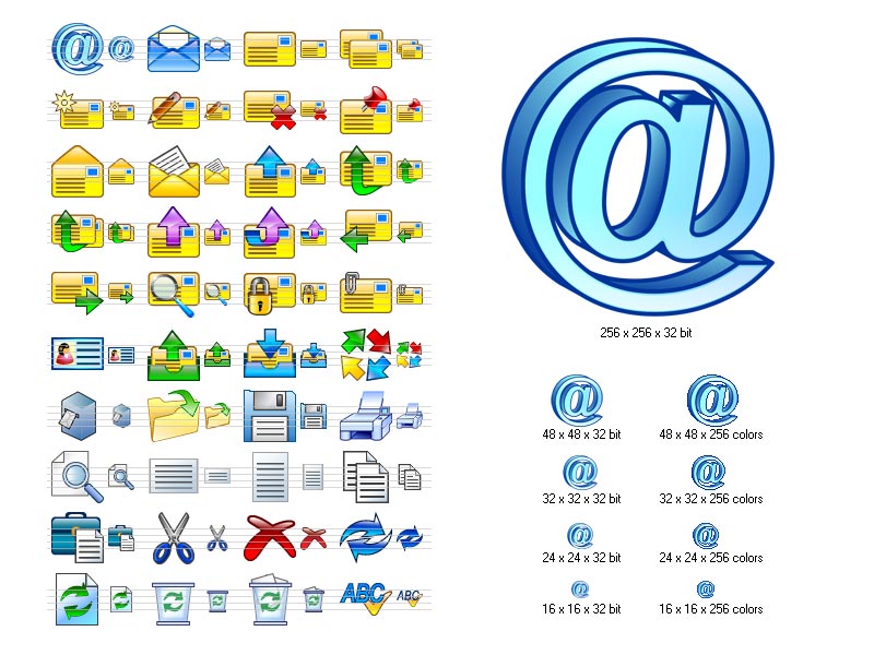 800x600 E Mail Icon Set Download