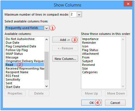 477x391 How To Add Unread Status Column In Outlook