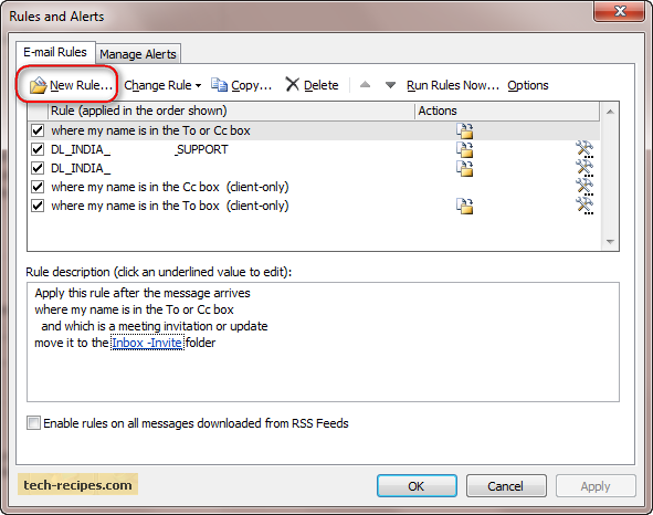 591x466 Microsoft Outlook New Mail Desktop Alert For Subfolders