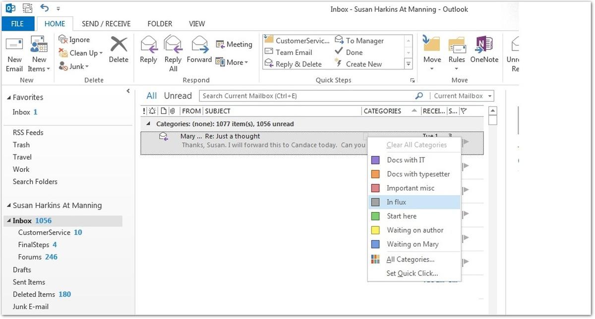 Add Categories To Outlook Ribbon