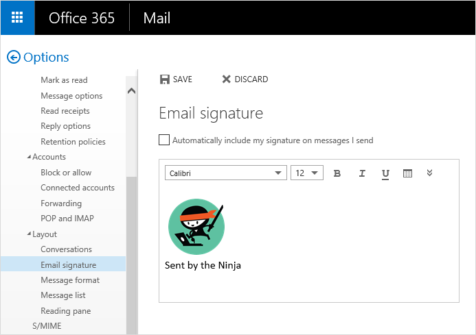 How To Add An Image To Your Email Signature In The Outlook Web App 693x489 How To Add An Image To Your Email Signature In The Outlook Web App