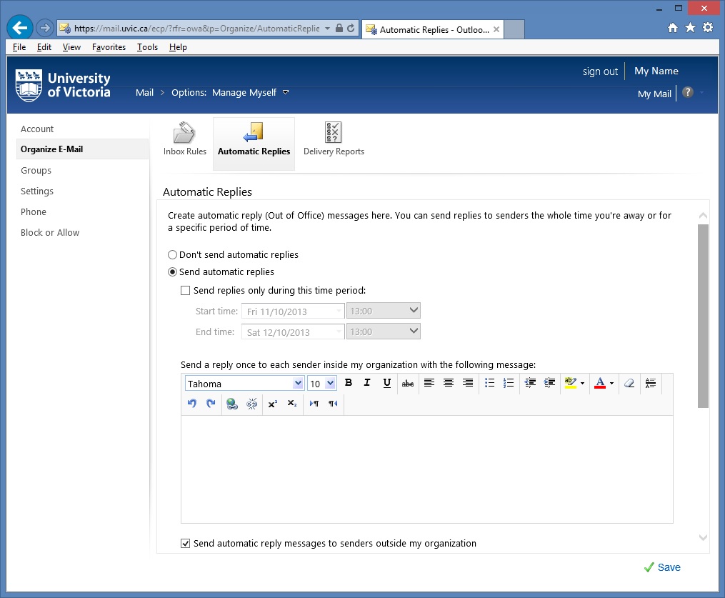 Activate Out Of Office Assistant Outlook Web App 1015x837 Activate Out Of Office Assistant Outlook Web App