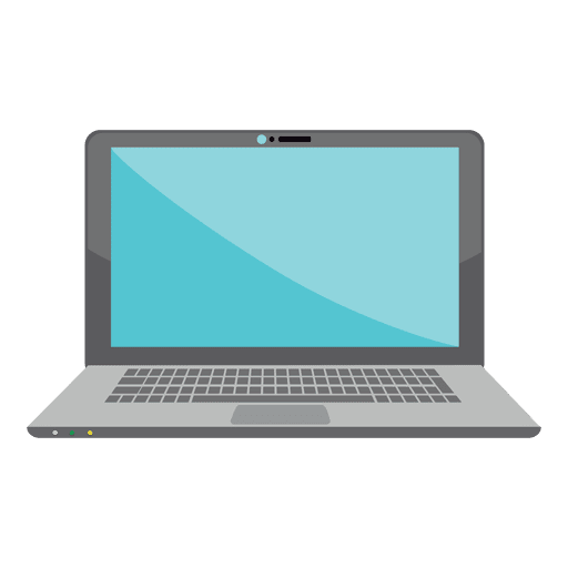 512x512 Flat Laptop Icon Design