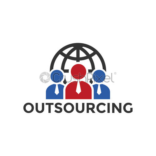 Outsourcing Icon Design Template Vector Isolated, Stock Vector 500x500 Outsourcing Icon Design Template Vector Isolated, Stock Vector