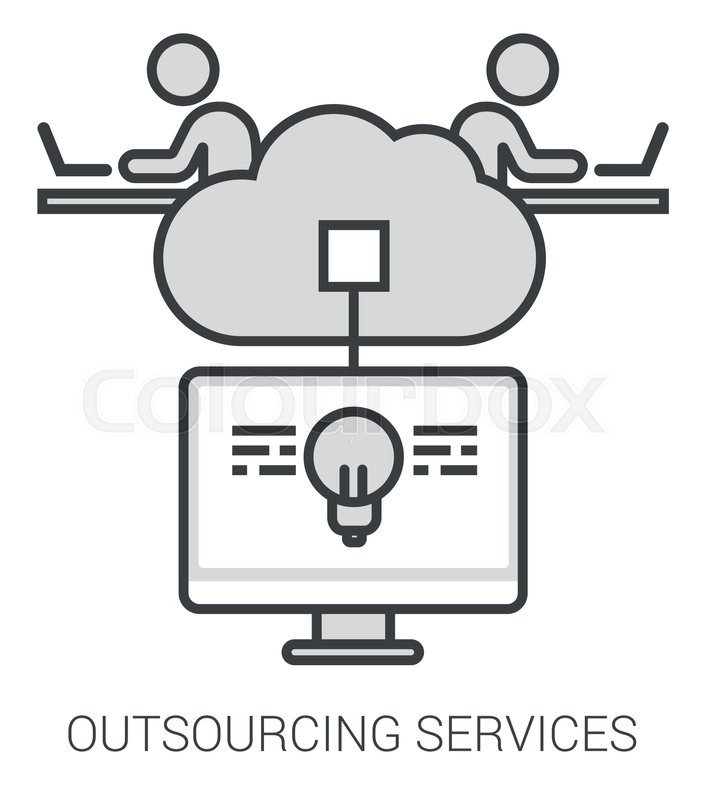 Outsourcing Services Infographic Stock Vector Colourbox 703x800 Outsourcing Services Infographic Stock Vector Colourbox