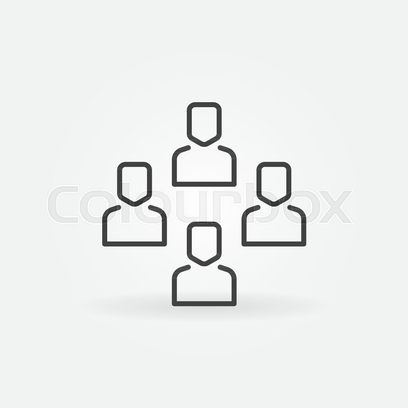 Outsourcing Vector Icon With Workers Stock Vector Colourbox 800x800 Outsourcing Vector Icon With Workers Stock Vector Colourbox