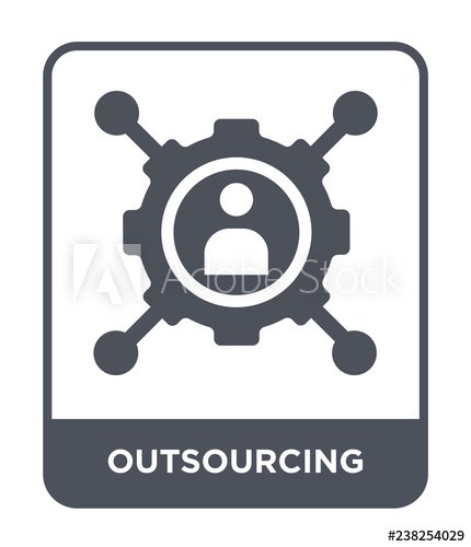 Outsourcing Icon Vector 430x500 Outsourcing Icon Vector
