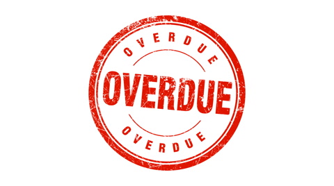 480x268 Overdue Stamp Sd, Hd, Stock Footage