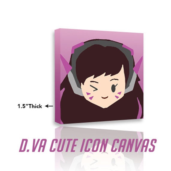 570x570 Items Similar To Overwatch Inspired Dva Cute Icon Canvas