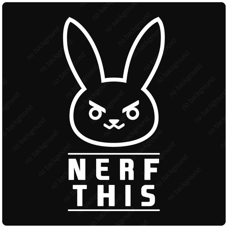 Nerf This Dva Bunny Ultimate Mech Overwatch Logo Symbol Icon Etsy. 