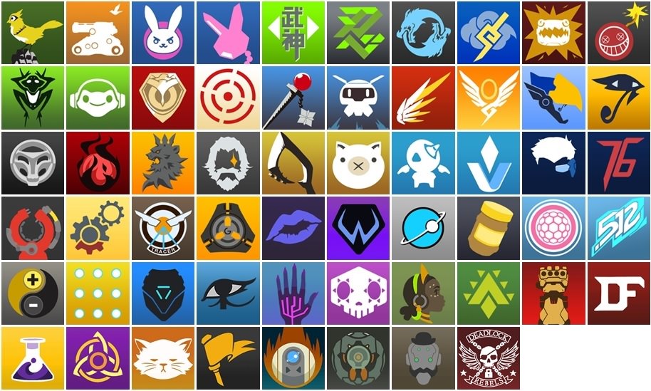 914x549 Overwatch Player Icons