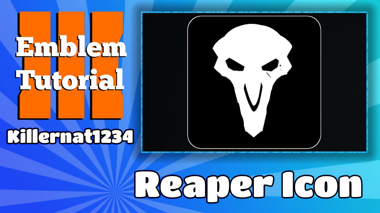 1280x720 Black Ops Emblem Tutorial Overwatch Reaper Icon