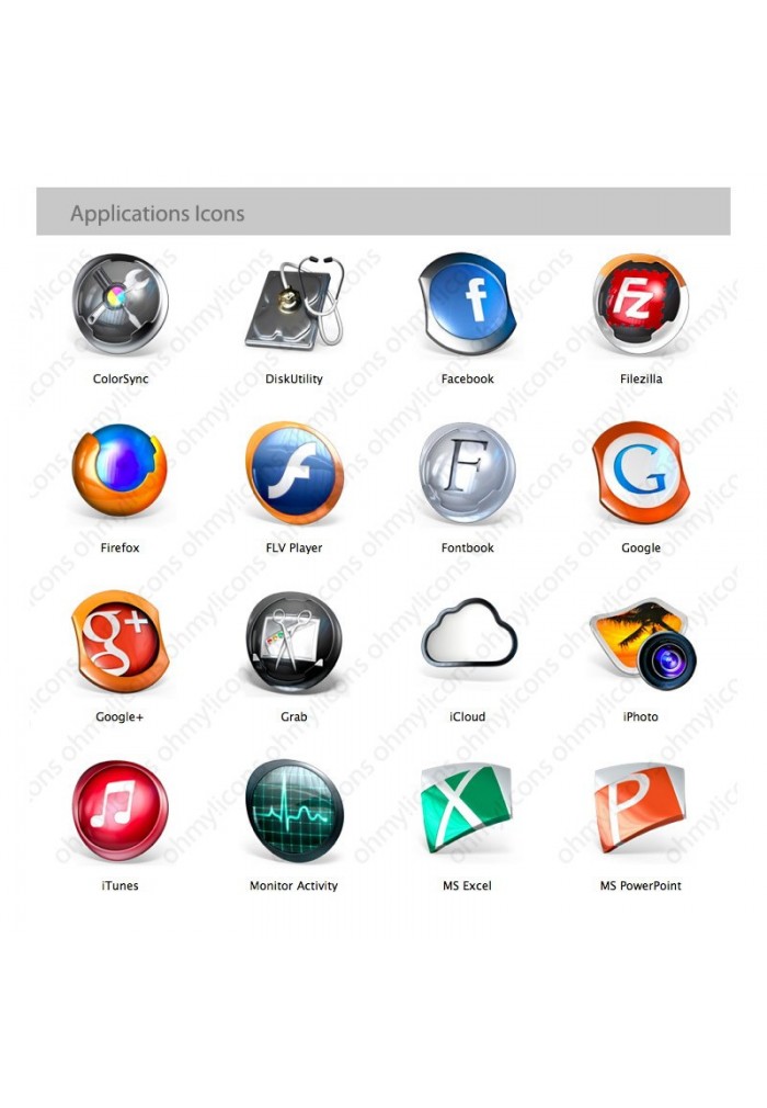 700x1010 Futuristic Mac Icons