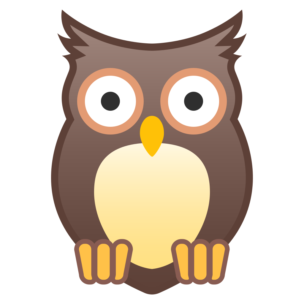1024x1024 Owl Icon Noto Emoji Animals Nature Iconset Google