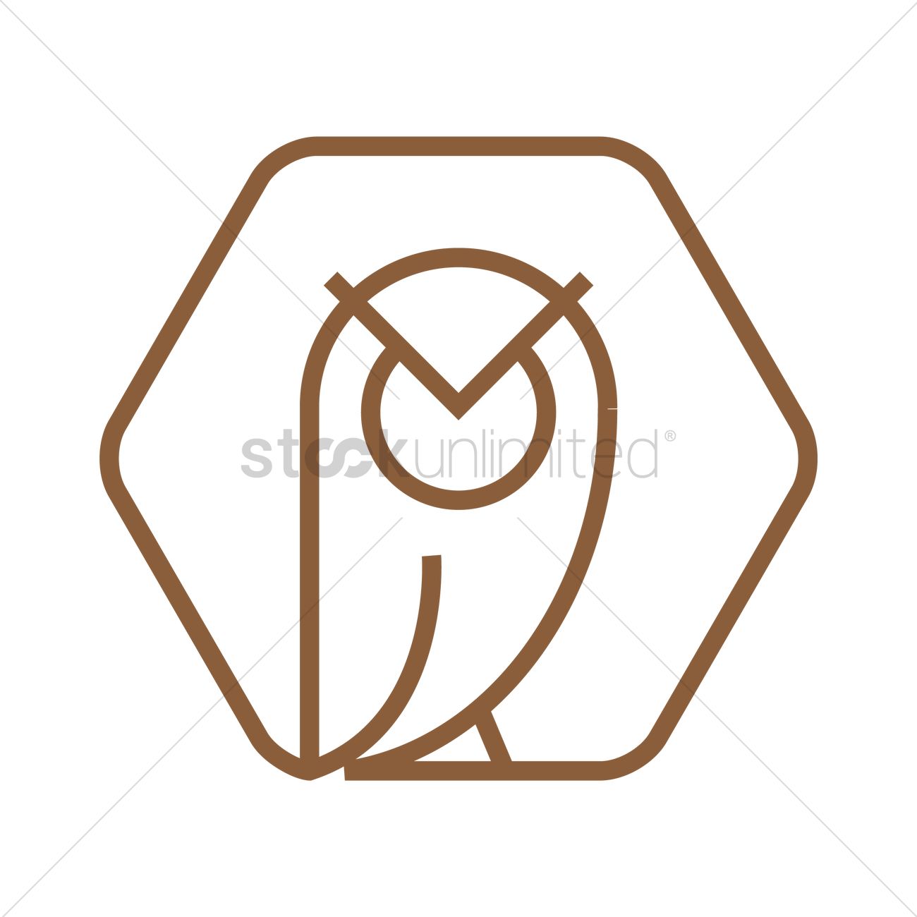 1300x1300 Owl Icon Vector Image
