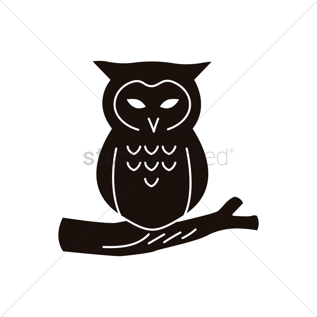 1300x1300 Owl Icon Vector Image