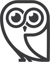 201x250 Simple Owl Icon Sticker