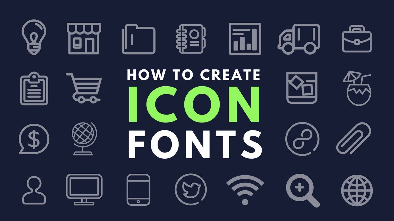 Font icon. Создание собственных иконок. Create font. Иконки для CRUD интерфейса.