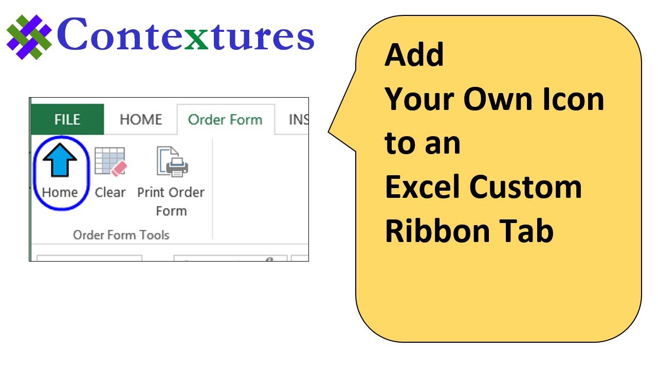1280x720 Add Your Own Icon To An Excel Custom Ribbon Tab