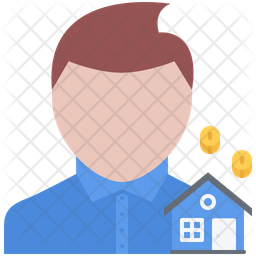 256x256 Home Owner Icon Of Flat Style