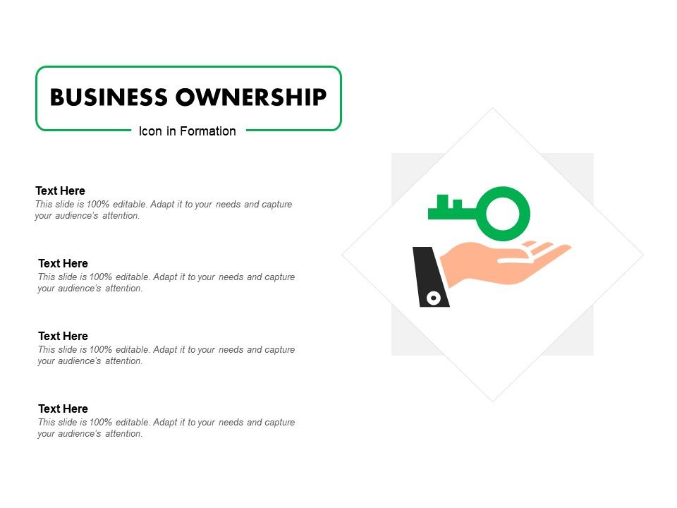 960x720 Business Ownership Icon In Formation Presentation Powerpoint