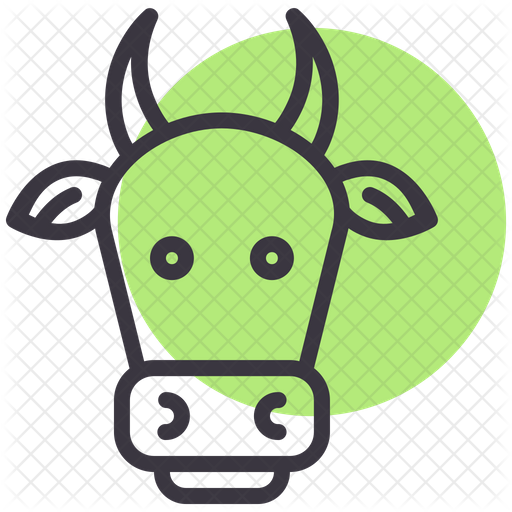 512x512 Ox Icon Of Colored Outline Style
