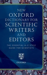 164x260 New Oxford Dictionary For Scientific Writers And Editors