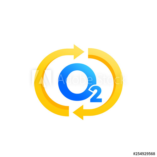 Oxygen Icon With Arrows, Vector 500x500 Oxygen Icon With Arrows, Vector