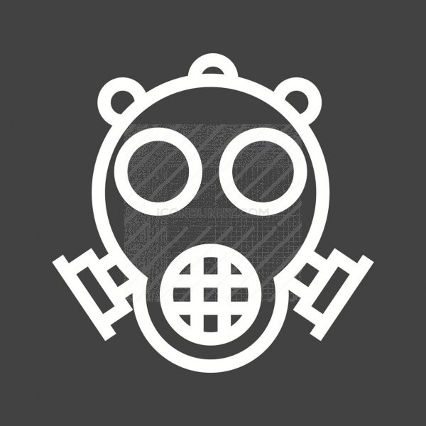 600x600 Oxygen Mask Line Inverted Icon
