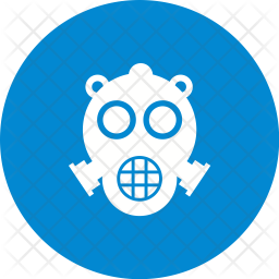 256x256 Oxygen Mask Icon Of Glyph Style