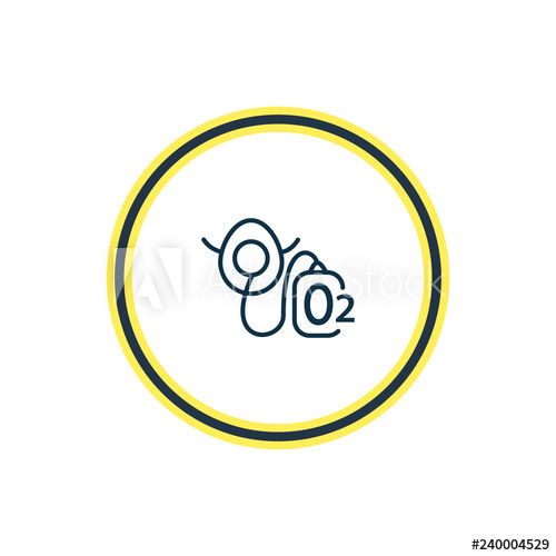 500x500 Vector Illustration Of Oxygen Mask Icon Line Beautiful Maritime