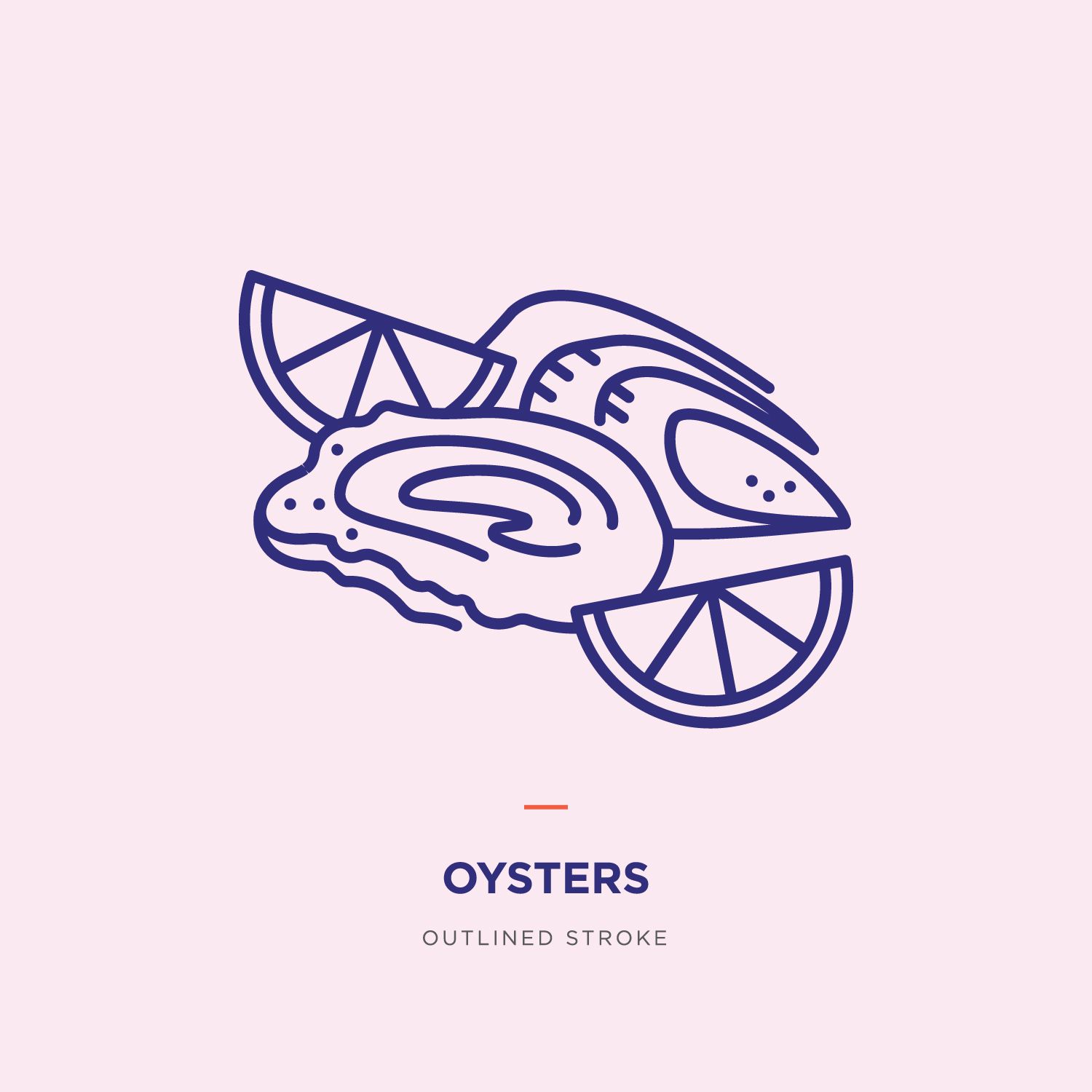 1500x1500 Food Line Icons Oyster Icon Logo Design Icons Design