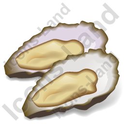256x256 Seafood Oyster Icon, Pngico Icons